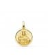 Médaille Or 18K Notre Dame du Mont Carmel Bisel 16mm