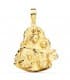 Medalla Oro 18K Virgen del Carmen Silueta 25mm - medallas religiosas - colgante con grabado