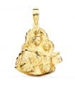 Médaille Or 18K Vierge du Mont Carmel Silhouette 25mm