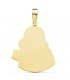 Medalla Oro 18K Virgen del Carmen Silueta 25mm - medallas religiosas - colgante con grabado