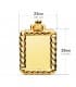 Plaque pendentif rectangulaire Or Jaune 18K 28 mm