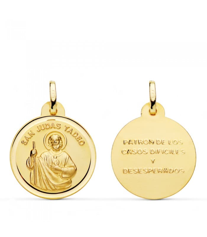 medalla de oro san judas tadeo