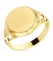 Anello chevalier Ethan da uomo oro giallo 18kt