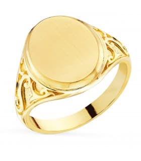 Alda Joyeros, joyería online | Sello Hombre Adam Oro Amarillo 18K | anillos personalizados