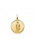 Medalla Oro 18K Guadalupe México 18mm Bisel