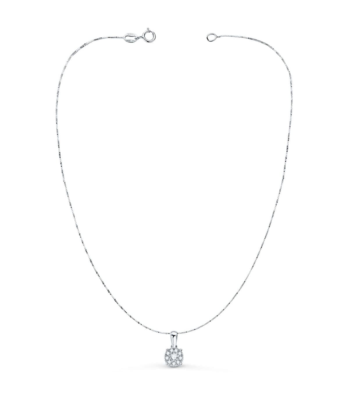 Collana Meena Diamanti 0180ct Oro bianco 18Kt
