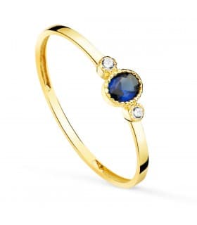 Anello Blue oro giallo 18kt Always | Anelli con pietre colorate, Gioielli donna online