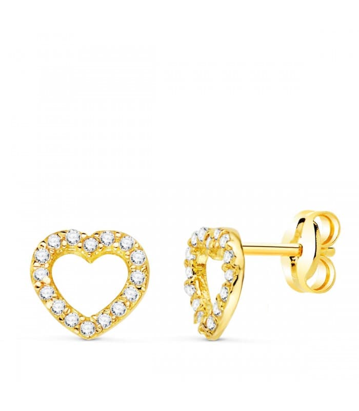 Orecchini Cuore San Valentino Oro 18K | orecchini moderni, acquista online orecchini in oro