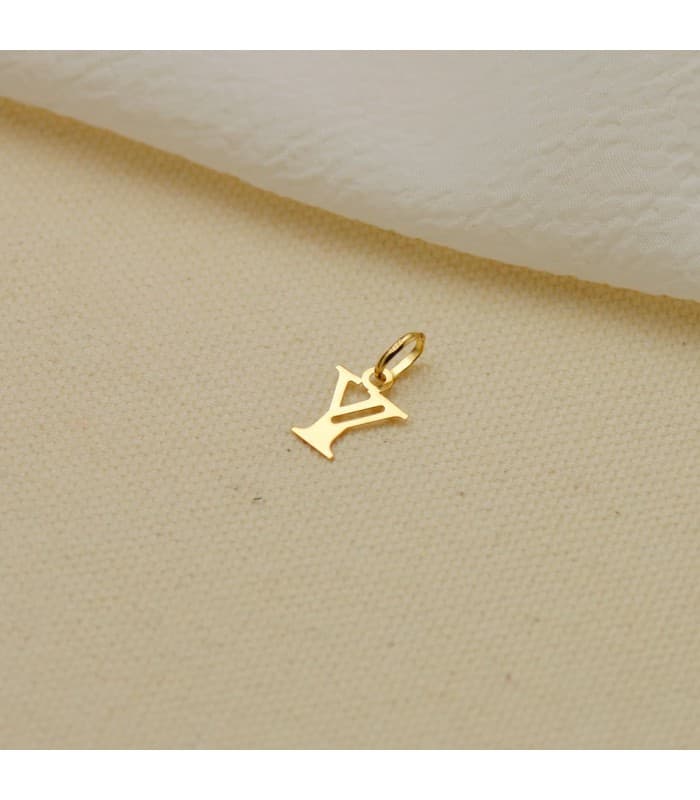 Ciondolo iniziale in oro 18kt Y - gioielli personalizzati donna
