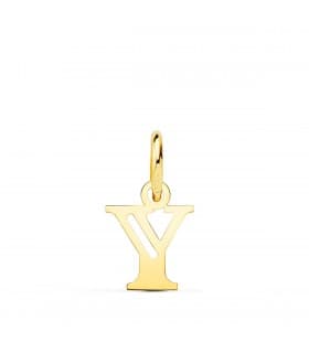 Pendentif initiale en or 18 carats Y