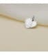 Alda Joyeros, joyería online | Medalla Corazón Angelito Oro Blanco 9K 14mm