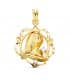 Alda Joyeros, joyería online | Medalla Cerco Virgen Niña Oro Amarillo 9K 21mm