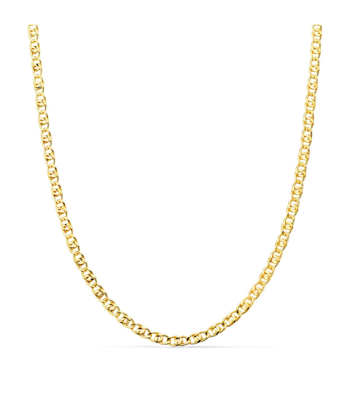 Catena Marinara, maglia traversino in oro 750, dimensioni 3 mm x 50 cm. | Catene da donna