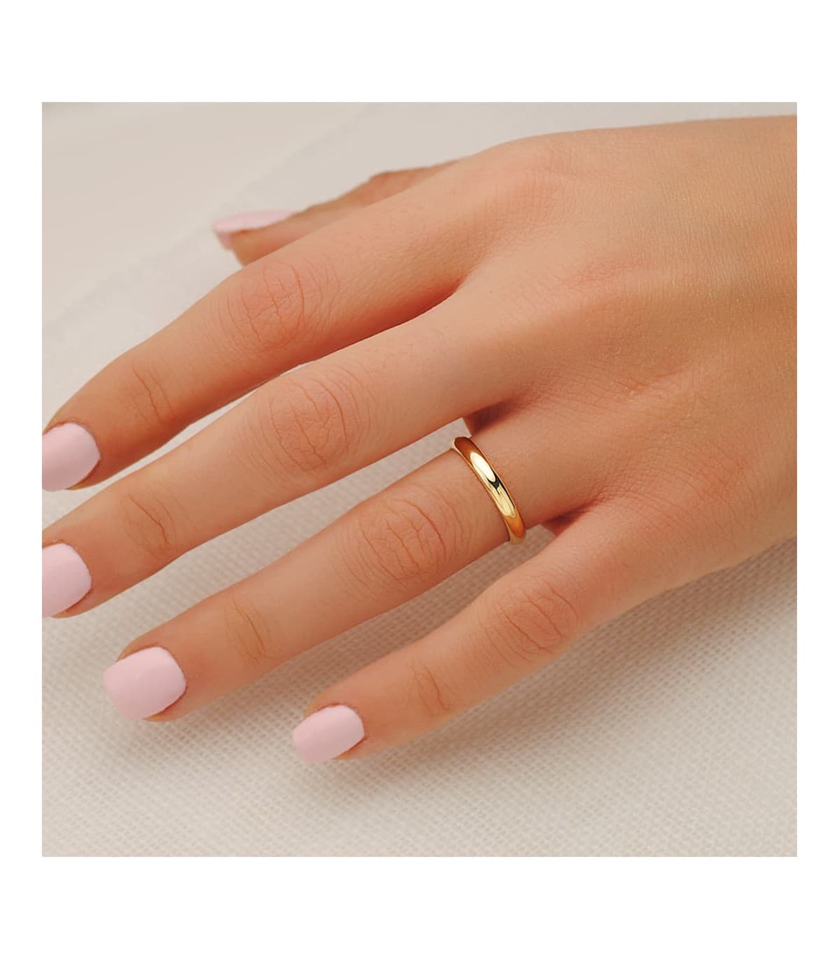Fede nuziale donna in oro giallo 18 carati. Anello Classic oro 18Kt. Alda Joyeros.