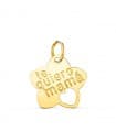 Pendentif Fleur Or 18K "Te quiero mamá"
