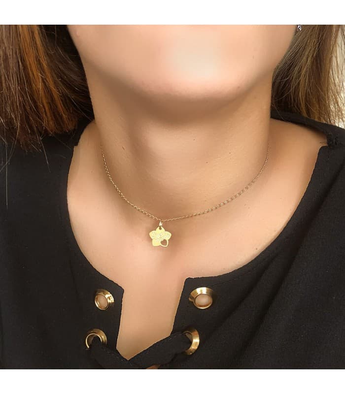 Ciondolo oro 18kt piastrina "Mamá" - Regalo mamma - Gioielli Donna