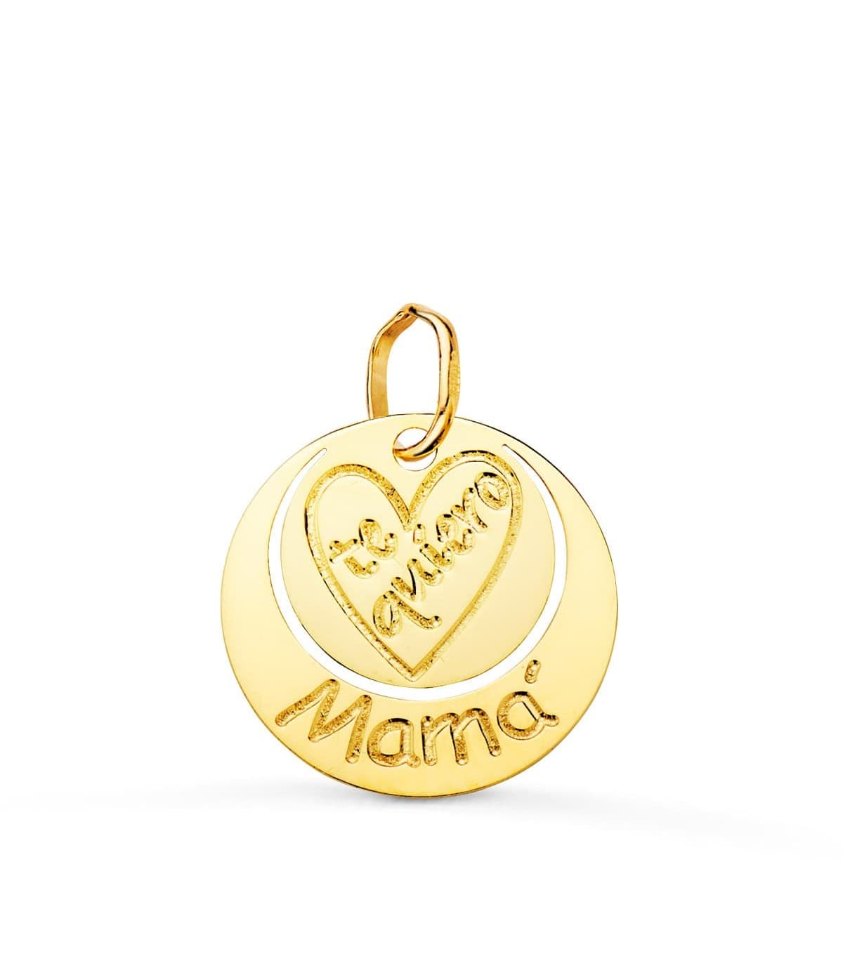 Anhänger aus 18 Karat Gold mit der Aufschrift „Mama“ – Geschenk Muttertag – Damenschmuck