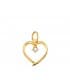 Colgante Oro Amarillo 18K Corazón 12 mm - regalos para san valentín - colgantes  de amor