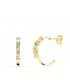Aros Paradise Oro Amarillo 18K Marquise Aguamarina - pendientes de aro abierto - comprar online pendientes modernos de mujer
