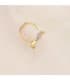 Aros Abiertos Oro Bicolor 18 K  15 MM