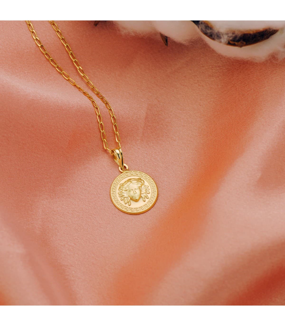 Médaille Méduse Or 18K 15 mm