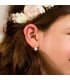 Pendientes Amelie Perla Cultivada Oro Amarillo 18 K 6,5 MM