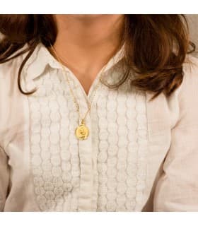 Religiöse Medaille Jungfrau Maria 18K Gold P9215-120