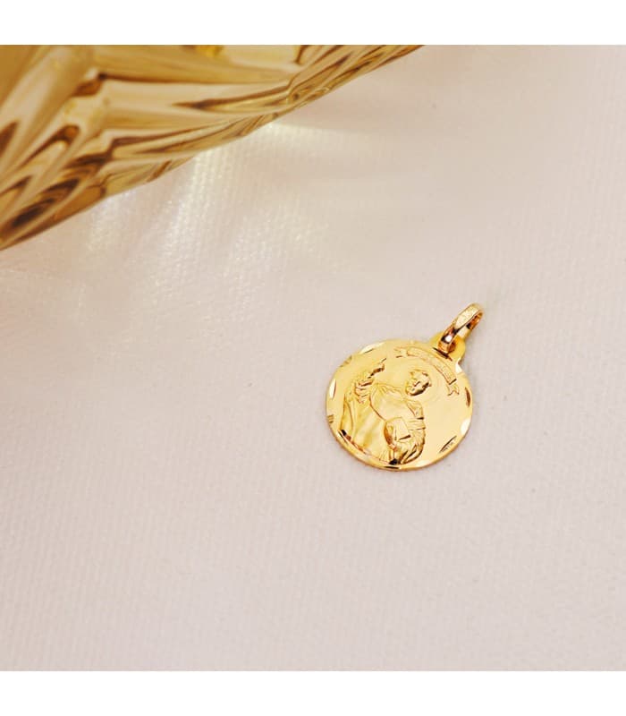 Medalla de Oro San Vicente Ferrer 14mm