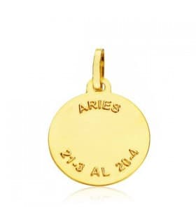 Pendentif Zodiaque Bélier facetté 18 Carats 16mm
