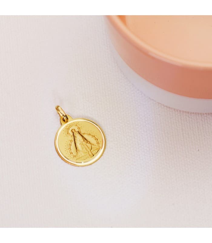 Alda Joyeros, joyería online | Medalla Virgen de la Cabeza 18 Ktes 18mm