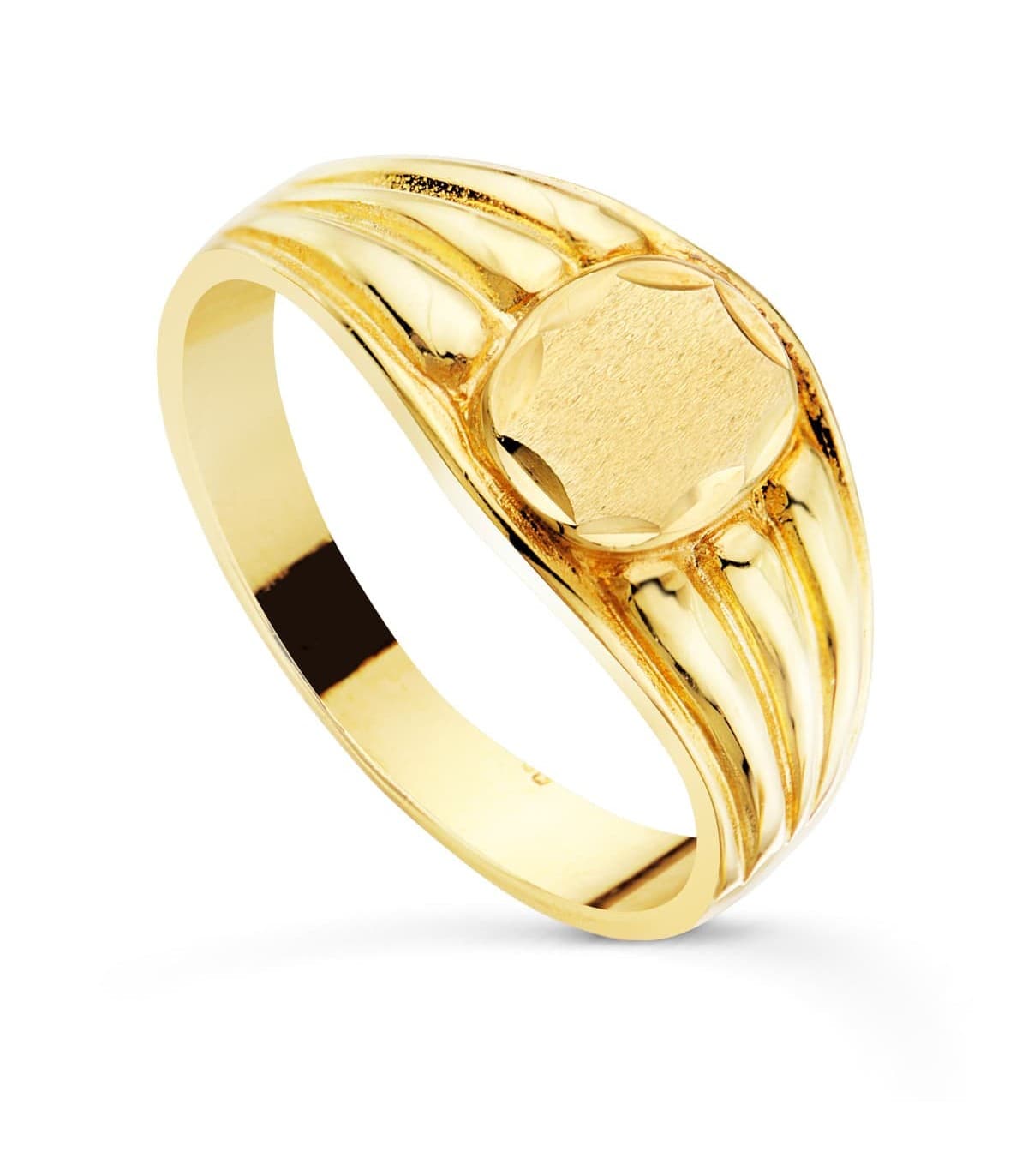 Anello chevalier Victor Oro giallo 18kt