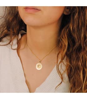 Medalla Medusa Oro Amarillo 18K 20 mm Greca