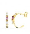 Aros Paradise Oro Amarillo 18K Marquise Amatista
