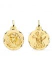 Skapulier-Medaille 18K Gold P3019-320 Jesu / Madonna