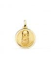 Medalla Fray Leopoldo Oro 18K Bisel 18mm