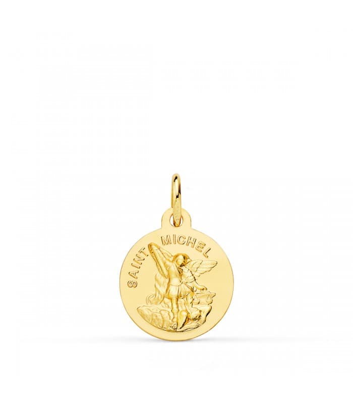 Medalla Saint Michel Oro amarillo 18k 14mm