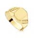 Chevalière enfant Lucca or jaune 18K - bagues personnalisables initiales