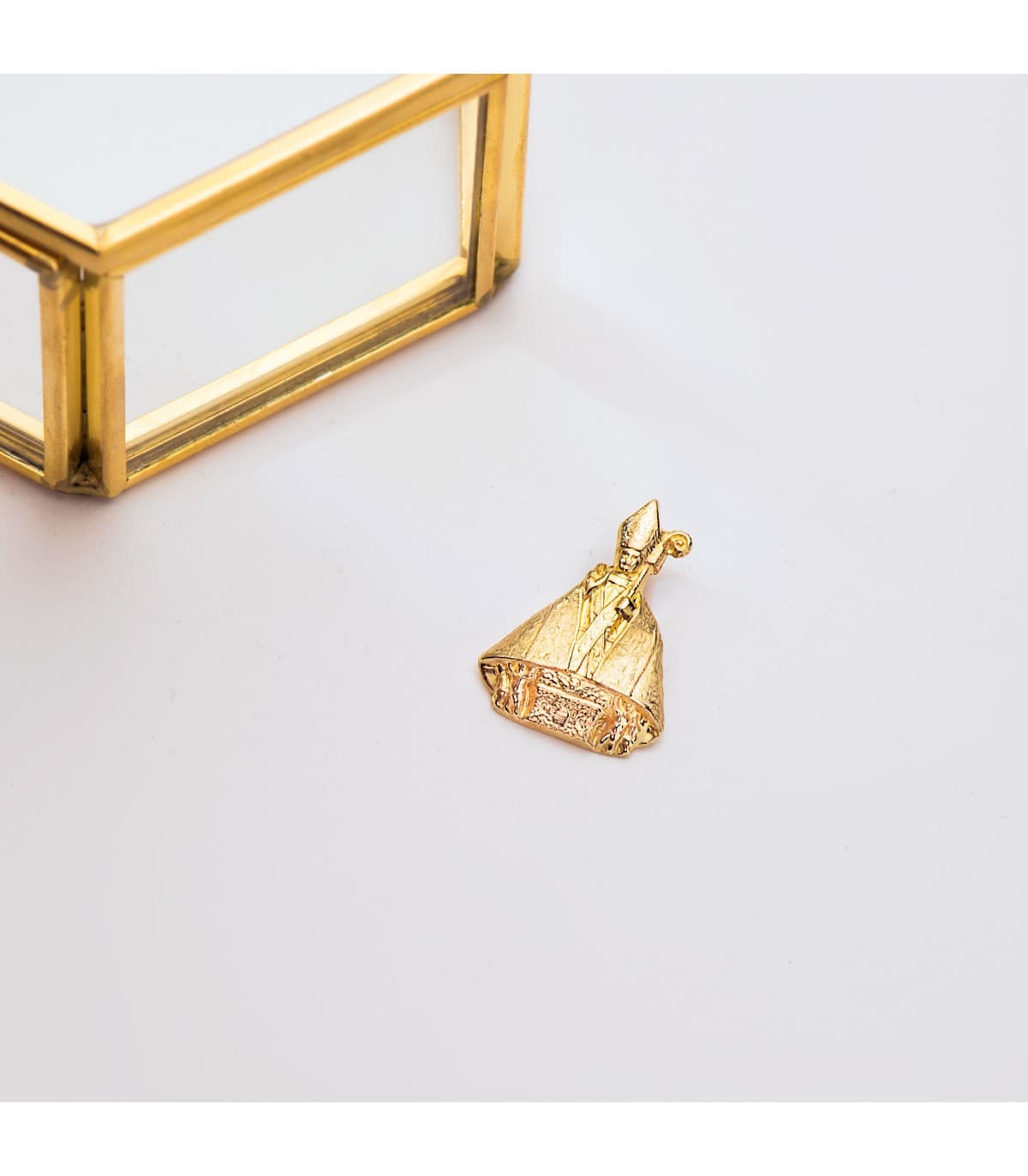 Hl. Firmin Anhänger 18K / 750er Gold 22mm