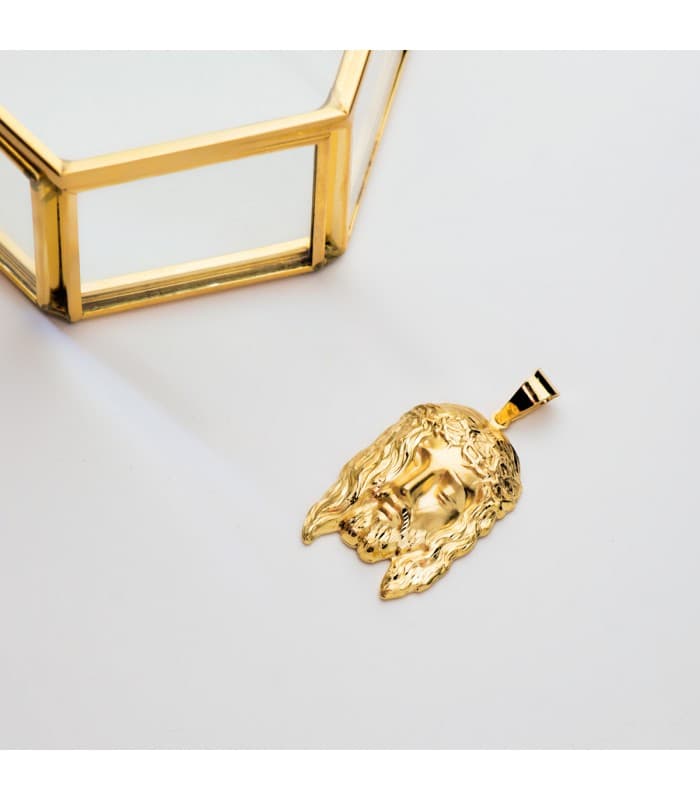 Cabeza de cristo oro 31x22mm