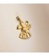Ciondolo Gesù oro 18kt con croce 30mm