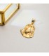 comprar joyas online - Cristo Santo rostro 24x22mm colgante religioso oro 18K