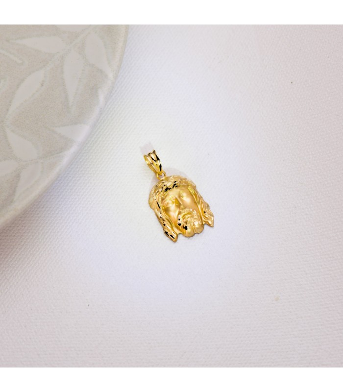 Cabeza Santo rostro 20x15mm colgante cristo medalla religiosa