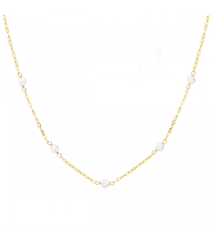 Collier Mini Pearls Or 18K 42 cm