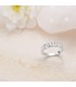 Bague de mariage en or blanc 18 carats. Haute joiallerie. Bijouterie en ligne.