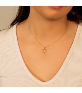 Ciondolo donna oro giallo 18kt Cuore 12 mm, regalo di San Valentino