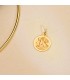 Colgante Sant Jordi - Medalla de oro San Jorge 20mm Bisel