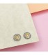 Boucles d'oreilles pour femme or bicolore 18k Arbre de Vie