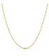 Collana con catena figaro di 2 mm e 50 cm, maglia 3+1 grumetta alternata. Catene unisex per donna e uomo.