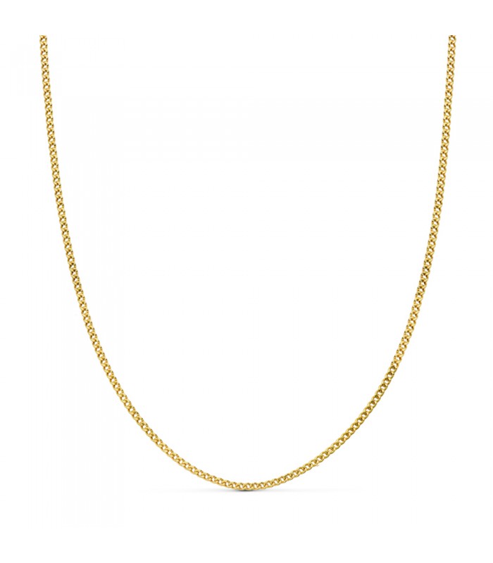 Cadena de oro Barbada 1.5 mm 18 Ktes 45 cm