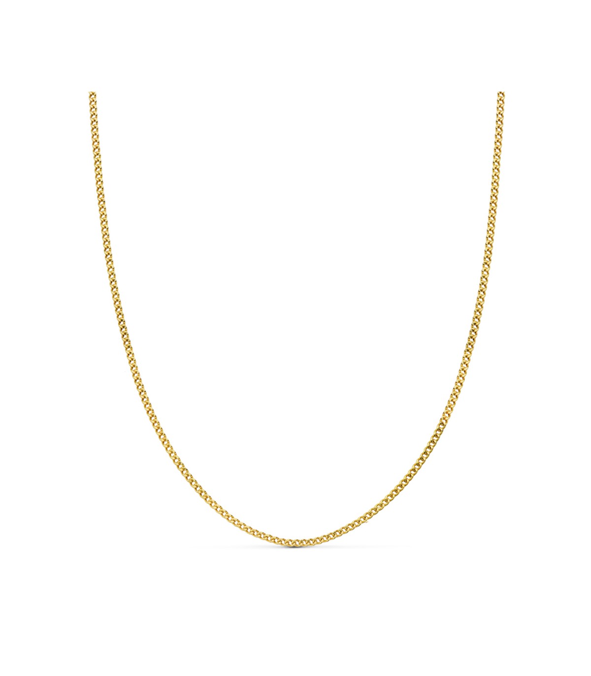 Cadena de oro Barbada 1.5 mm 18 Ktes 45 cm